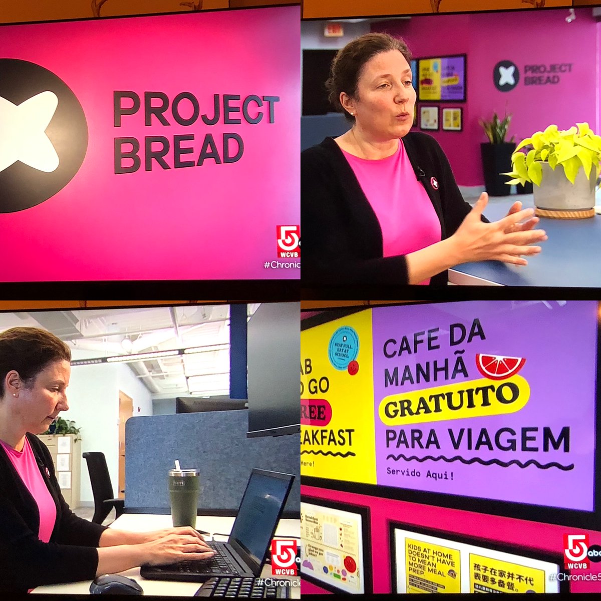 We built that! Cool to see <a href="/projectbread/">Project Bread</a>'s offices on  <a href="/WCVB/">WCVB-TV Boston</a>'s <a href="/Chronicle5/">WCVB Chronicle</a> last night focusing on the benefits of school breakfasts in <a href="/CityOfBoston/">City of Boston</a> and Eastern MA. <a href="/SienaConst/">Siena Construction</a> is proud to have renovated the non-profit's HQ, with energetic accents for positive energy. Onward!