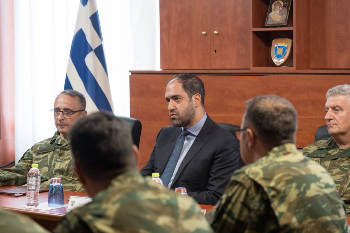 Hellenic_MOD's tweet image. Επίσκεψη ΥΦΕΘΑ @gkefalogiannis  στην 34η Μηχανοκίνητη Ταξιαρχία Πεζικού
mod.mil.gr/episkepsi-yfet…