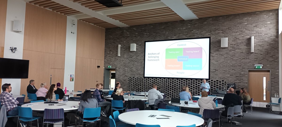 SPORTDEVNETWORK's tweet image. A brilliant session this morning, chaired by Helen @AllForActivity and talks from @DrAnnetteStride, @readystdyactive + @HannahSBaumer on belonging, activity and desistance #UKSDN2024