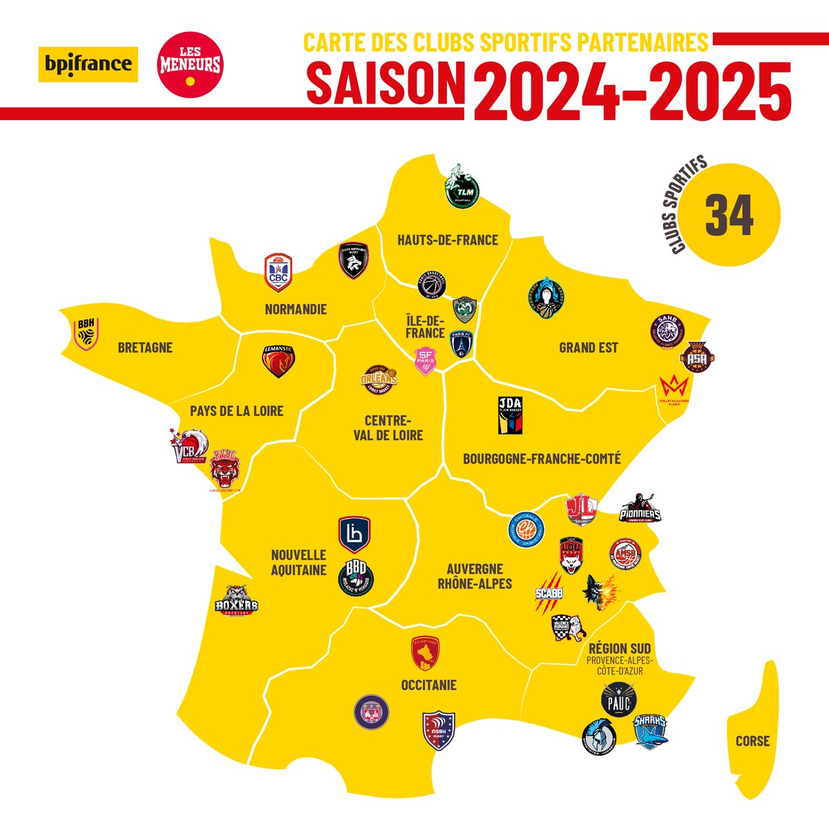 Bpifrance (@bpifrance) on Twitter photo ๐ Dรฉcouvrez la nouvelle sรฉlection pour la saison 2024-2025, des clubs partenaires de la communautรฉ #LesMeneurs
qui, sous lโimpulsion de <a href="/Bpifrance/">Bpifrance</a>, rรฉunit 34 clubs sportifs professionnels dans 7 disciplines : volleyball, basketball, football, rugby, handball, cรฉcifoot et hockey. ๐ Dรฉcouvrez la nouvelle sรฉlection pour la saison 2024-2025, des clubs partenaires de la communautรฉ #LesMeneurs
qui, sous lโimpulsion de <a href="/Bpifrance/">Bpifrance</a>, rรฉunit 34 clubs sportifs professionnels dans 7 disciplines : volleyball, basketball, football, rugby, handball, cรฉcifoot et hockey.