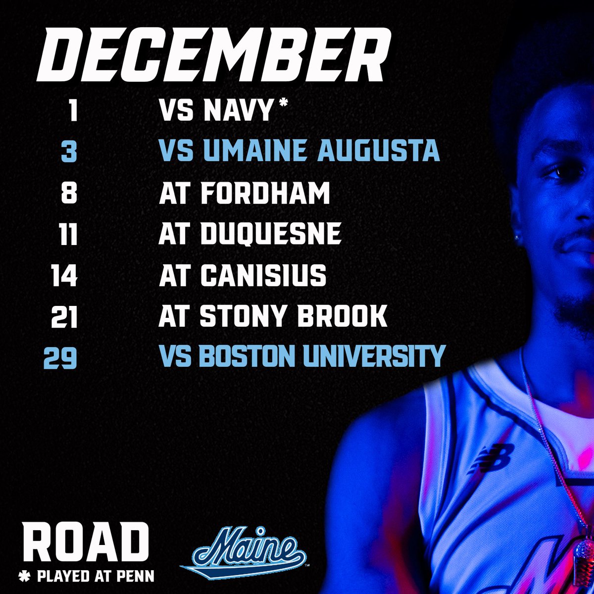 The Maine Men’s Basketball 2024-25 Non-Conference Schedule is official 👇

📝: : tinyurl.com/2b62xf2x

#blackbearnation | #ncaa | #basketball
