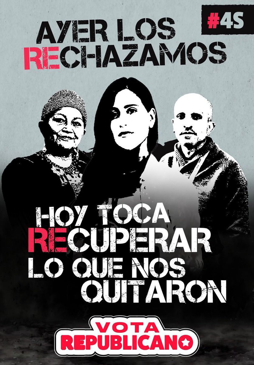 Hoy, el *Partido Republicano* está listo para liderar el camino hacia un futuro donde podamos *Recuperar y Reconstruir* el país.#4S