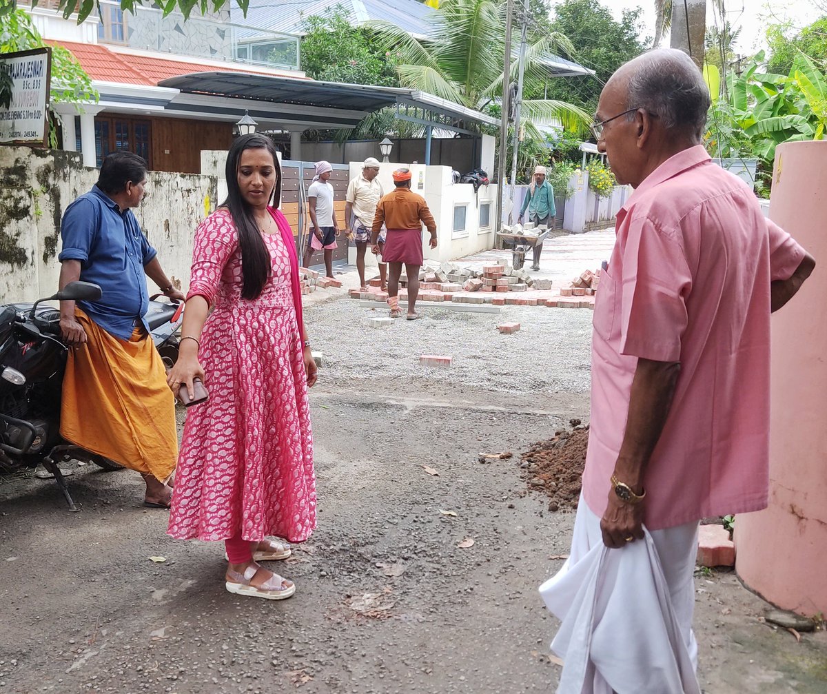 AshaNath_G_S's tweet image. Interlocking and concrete work of the road in Naripil part of Pappanamcode ward is going on... #development #pappanamcode #trivandrum #thiruvananthapuram #BJP4IND #bjp4keralam