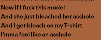 I will forever hate Kanye for letting these lyrics destroy a perfect song😭
#ye #lifeofpablo #hiphop #5mofms