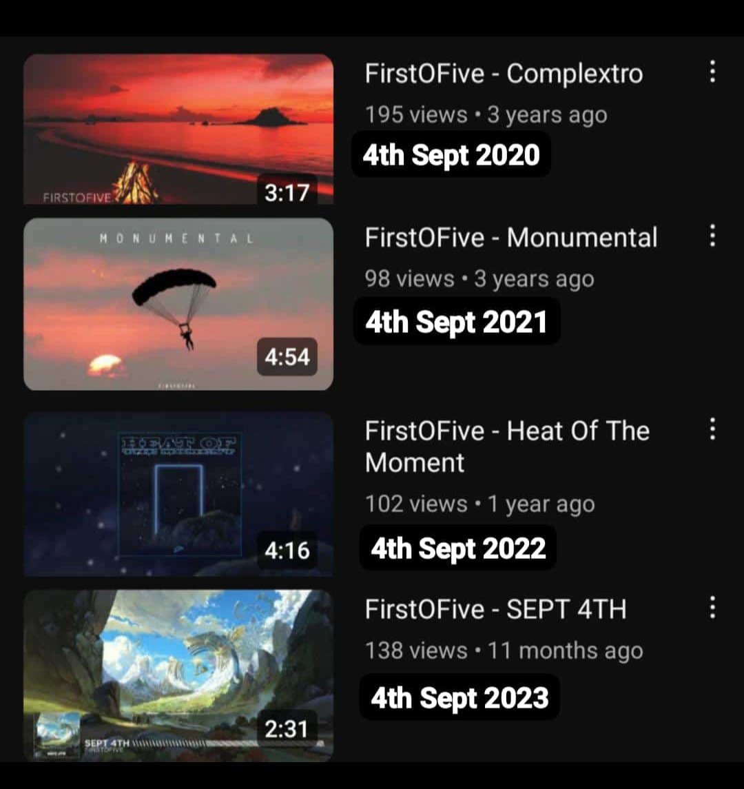 today's the day ill be stopping the 4th Sept release chant