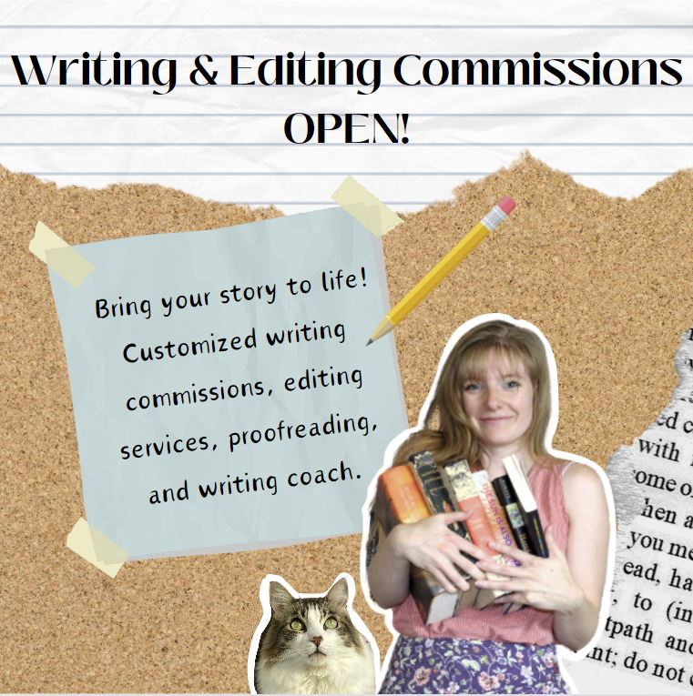 WritingDD2R's tweet photo. My #writing and #editingcommissions are open! 

Bring your stories to life with my customizable writing commissions, #editingservices, #proofreading, and #writingcoach. 

Learn more about my services in my commissions journal: 
https://t.co/9AXMmTgjhW https://t.co/FZMSEceQ5i