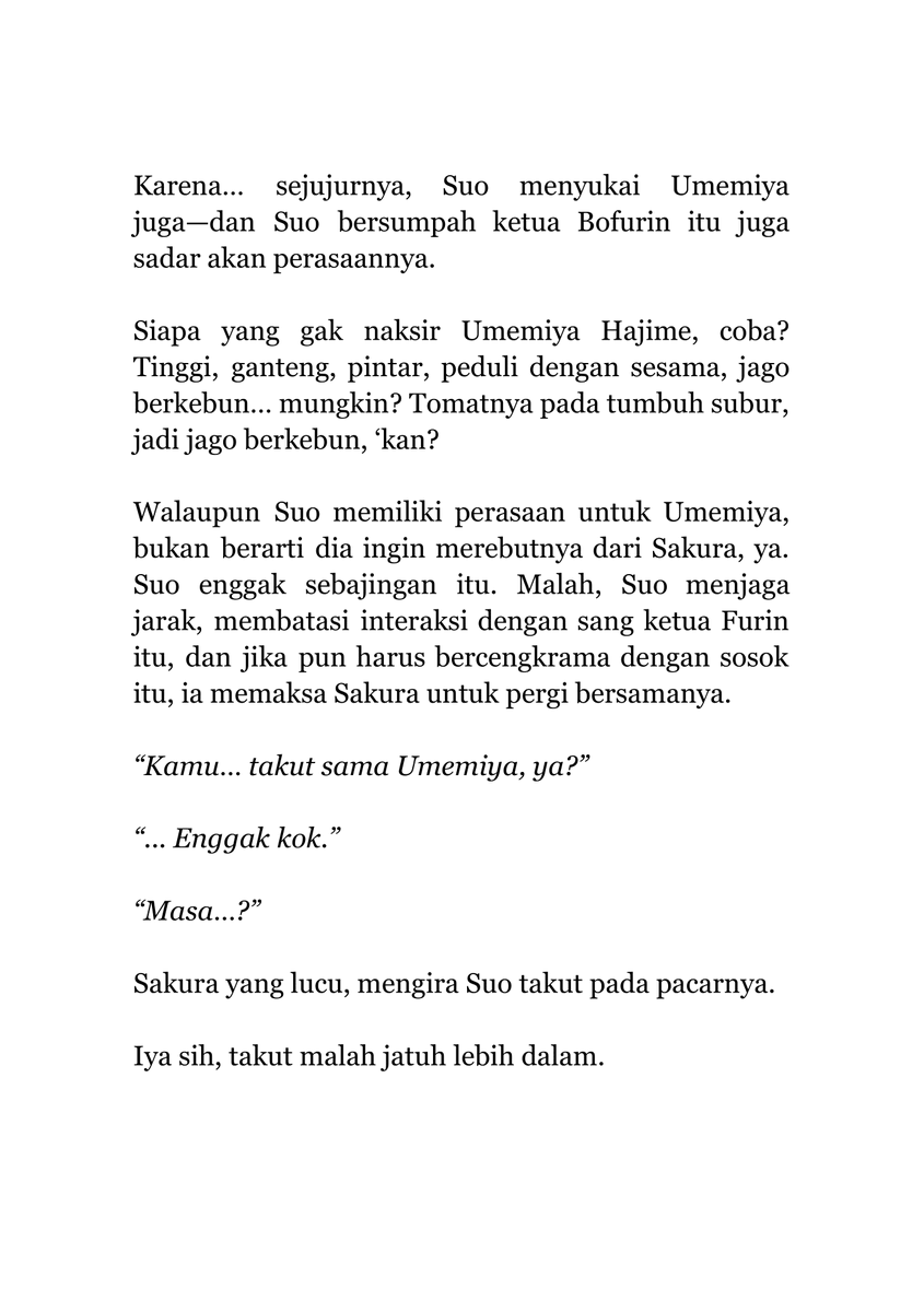 risaiton's tweet photo. 30 Days Writing Challenge  
→ UMESUO || ooc , established umesaku

cinta dan rahasia. (1/2) https://t.co/9ZA6ARVQ7N