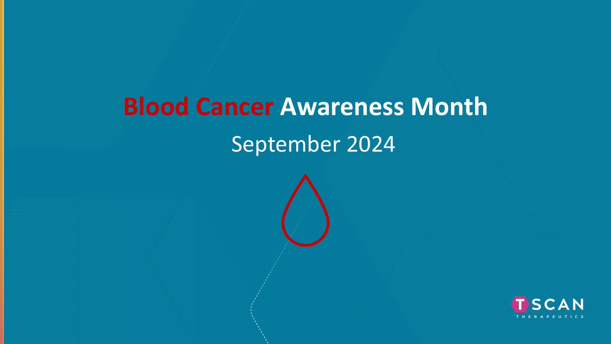 September is #BloodCancerAwarenessMonth, a time to raise awareness of the significant unmet need for patients with #BloodCancer. We are proud to advance our TCR-T therapy candidates, TSC-100 and TSC-101, for patients with #AML, #ALL, and #MDS undergoing allogeneic HCT.