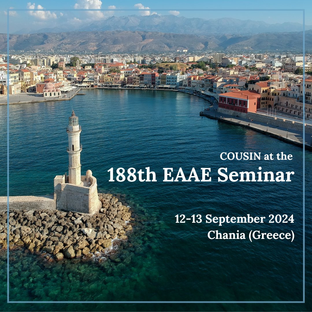 COUSIN project (@cousin_project) on Twitter photo COUSIN project is excited to contribute to the dialogue in the 188th EAAE Seminar in Chania, Greece. ๐
๐ณ๐๐'๐ ๐๐๐๐๐๐๐ ๐๐๐๐๐๐๐๐
๐๐๐๐๐๐๐๐!
cousinproject.eu/uncategorized/โฆโฆ
#Biodiversity #SustainableFoodSystems
<a href="/urjc/">URJC</a> <a href="/Auth_University/">Aristotle University of Thessaloniki</a> @essrg COUSIN project is excited to contribute to the dialogue in the 188th EAAE Seminar in Chania, Greece. ๐
๐ณ๐๐'๐ ๐๐๐๐๐๐๐ ๐๐๐๐๐๐๐๐
๐๐๐๐๐๐๐๐!
cousinproject.eu/uncategorized/โฆโฆ
#Biodiversity #SustainableFoodSystems
<a href="/urjc/">URJC</a> <a href="/Auth_University/">Aristotle University of Thessaloniki</a> @essrg
