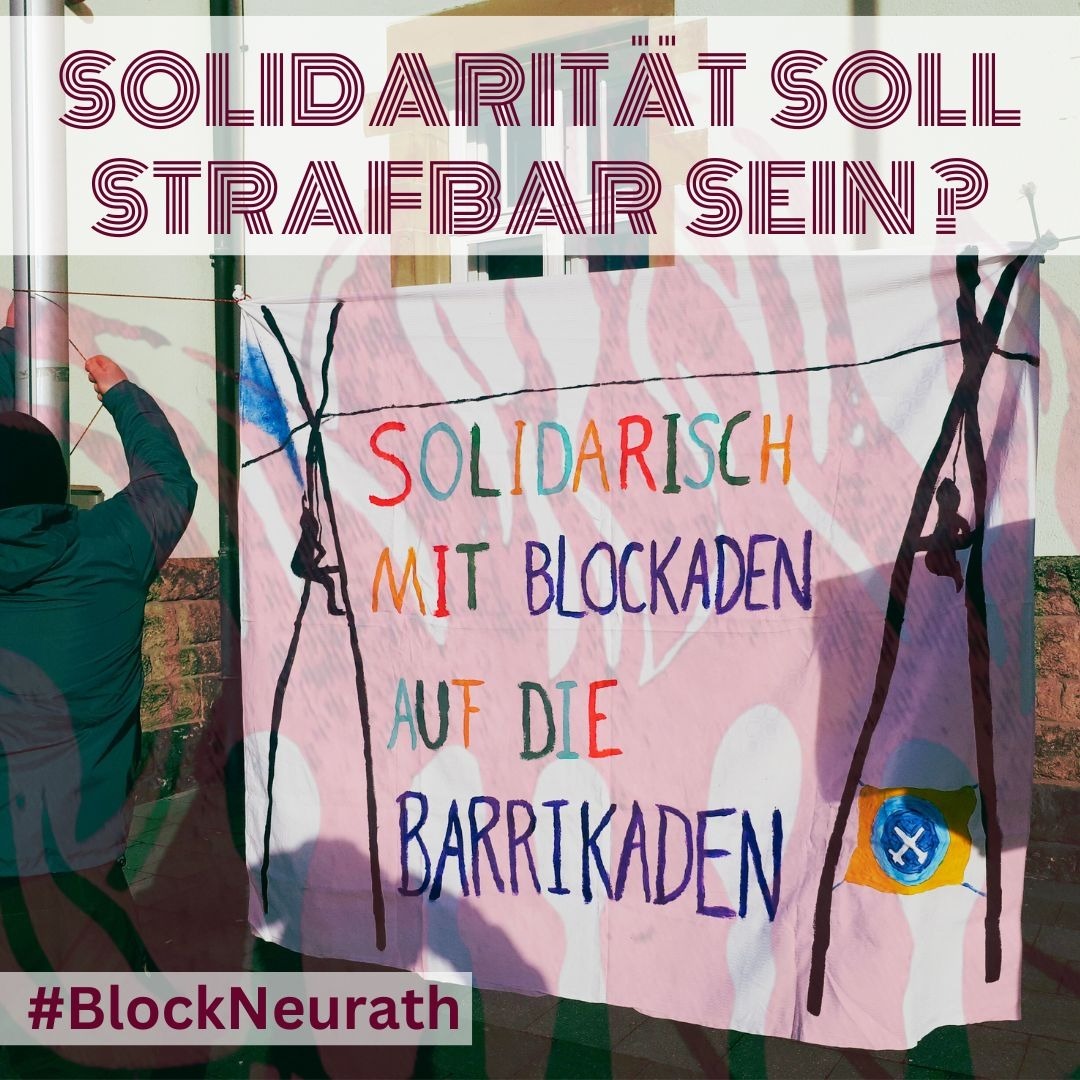 BlockNeurath's tweet image. Bei den Prozessen gegen #BlockNeurath zeigten viele ihre Solidarität. Diese Unterstützung passt den Repressionsbehörden nicht und während nun bald der nächste Prozess vorm Landgericht Mönchengladbach beginnt, werden num mehrere Personen angeklagt. 
🔗antirrr.nirgendwo.info