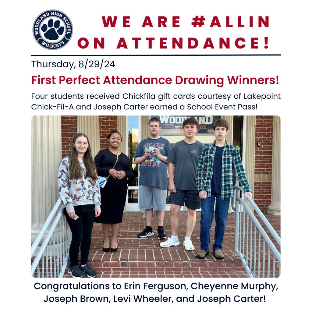 Way to go Wildcats! Our next drawing will be on September 12th!