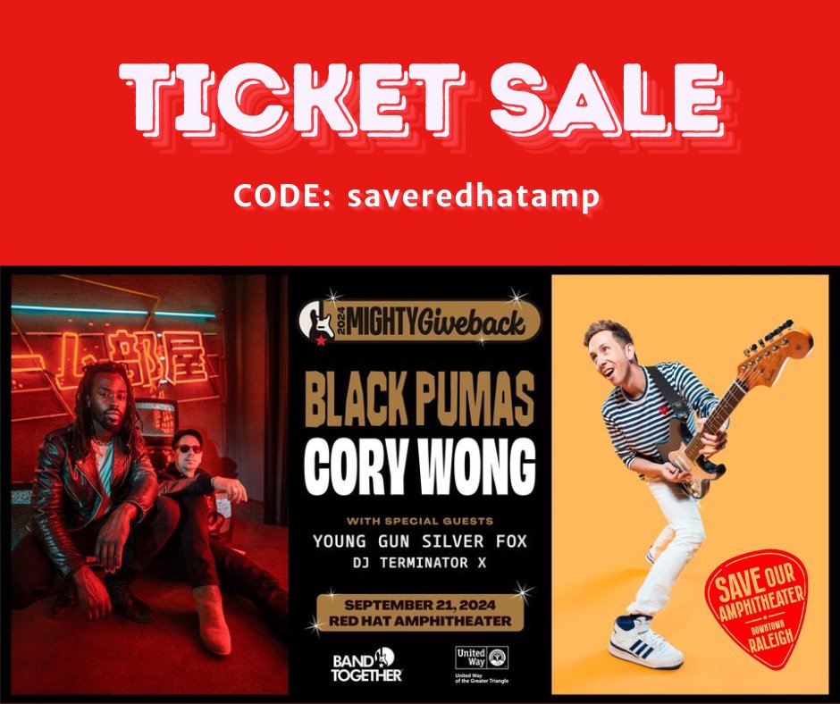Band Together (@bandtogethernc) on Twitter photo We need your help. Will you invest in our community by purchasing tickets to <a href="/BandTogetherNC/">Band Together</a>'s Mighty Giveback Black Pumas + Cory Wong show?! Please help us raise $1 million to support nonprofits assisting our community with mental health challenges. PLEASE and THANK YOU. 🥰 We need your help. Will you invest in our community by purchasing tickets to <a href="/BandTogetherNC/">Band Together</a>'s Mighty Giveback Black Pumas + Cory Wong show?! Please help us raise $1 million to support nonprofits assisting our community with mental health challenges. PLEASE and THANK YOU. 🥰