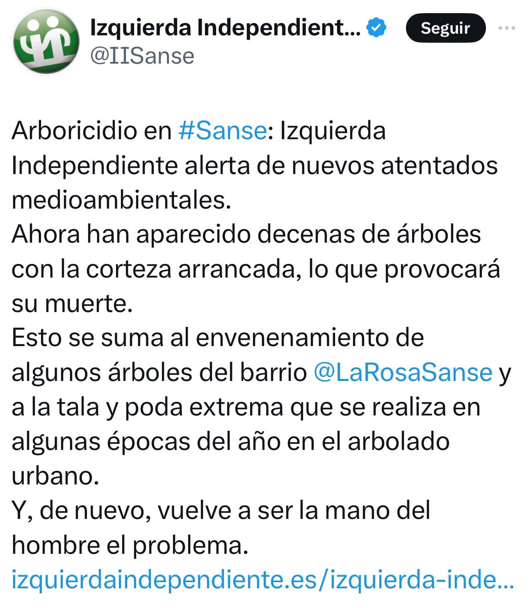 PPSanse's tweet photo. 🤥 En Izquierda Independiente y en Más Madrid no aprenden. Si en vez de hacer política a golpe de tweet preguntasen primero, quizá se ahorrarían hacer el ridículo. 

Ahora hablan de un “atentado medioambiental” provocado por el ser humano. 

La realidad: han sido los conejos 😂 https://t.co/ggKryOr1XL