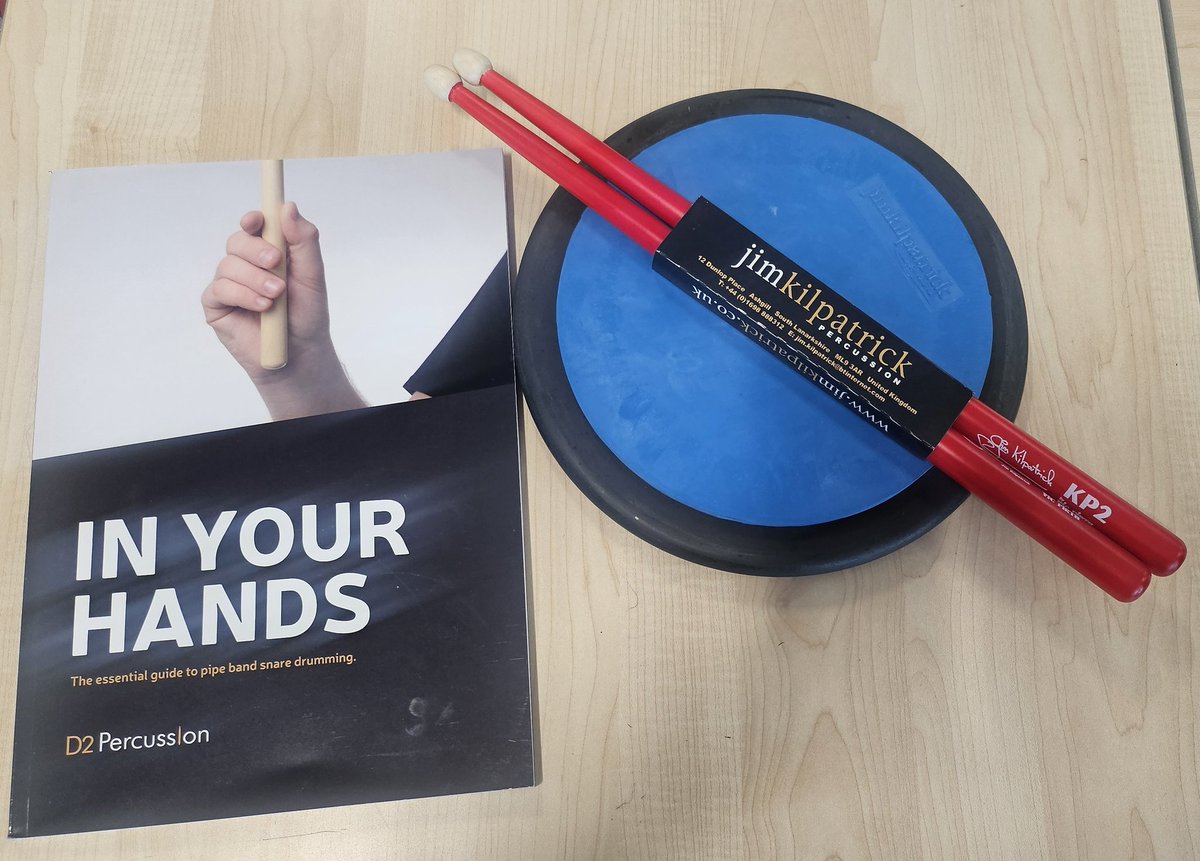 Look what's arrived! We are almost ready to go with the <a href="/CastlebraeCCC/">Castlebrae</a> Project Pipe Band! Our drumming pupils will be kitted out with their own <a href="/jim_kilpatrick/">Jim Kilpatrick </a> sticks &amp; pad + <a href="/D2Percussion/">D2 Percussion</a> book! We are excited to start soon! Thank you to our funders <a href="/cashforkidsEDI/">Cash for Kids Edinburgh, Lothians, Fife & Falkirk</a> <a href="/MfACharity/">Music for All UK</a>