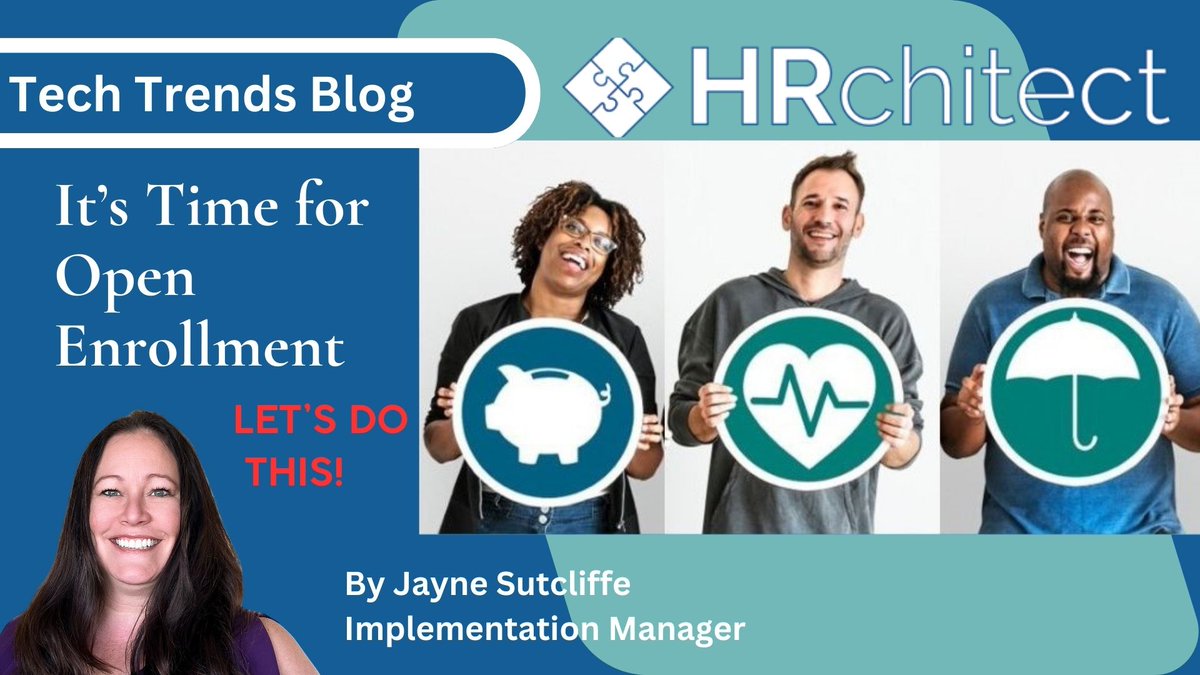 Are you ready for Open Enrollment? Read today's Tech Trends Blog Post with some great tips on how to create a successful Open Enrollment period for your organization. 
ow.ly/tSQA50Tes2t