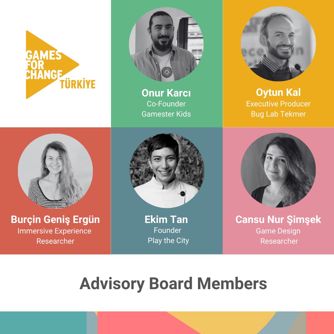 guvencat's tweet photo. Meet the amazing Games for Change Türkiye board! 😎 

Proud to introduce them. Each member brings a unique blend of passion, expertise, and vision to our chapter. 👏 

We are passionate about harnessing the power of games to drive real-world change, and together, we are committed to creating meaningful impact across Türkiye and beyond. 👾 

Connect with us and stay updated on all our projects and events by following us here:
https://t.co/bJzbWEXbP7

@G4C #GamesForChange #G4CTürkiye @BAU_HUB @Bau_tto @Bahcesehir @bugGameLab
