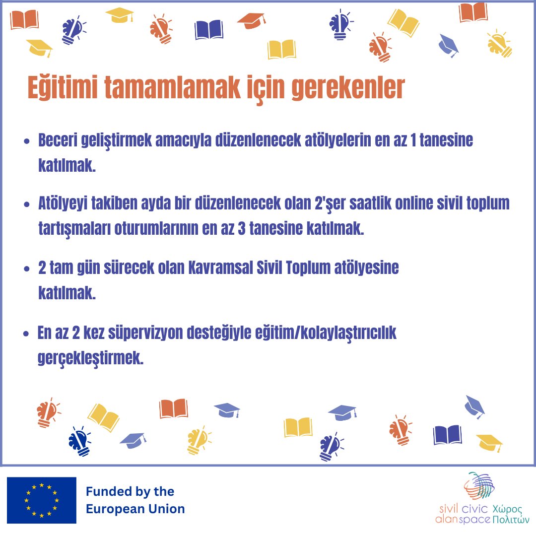 Eğitici Eğitimi İçin Kayıtlar Başladı!

📝 Eğitime katılmak için aşağıdaki bağlantıdan hemen kayıt olabilirsiniz 👇
forms.gle/sHHPBtrgk2426p…