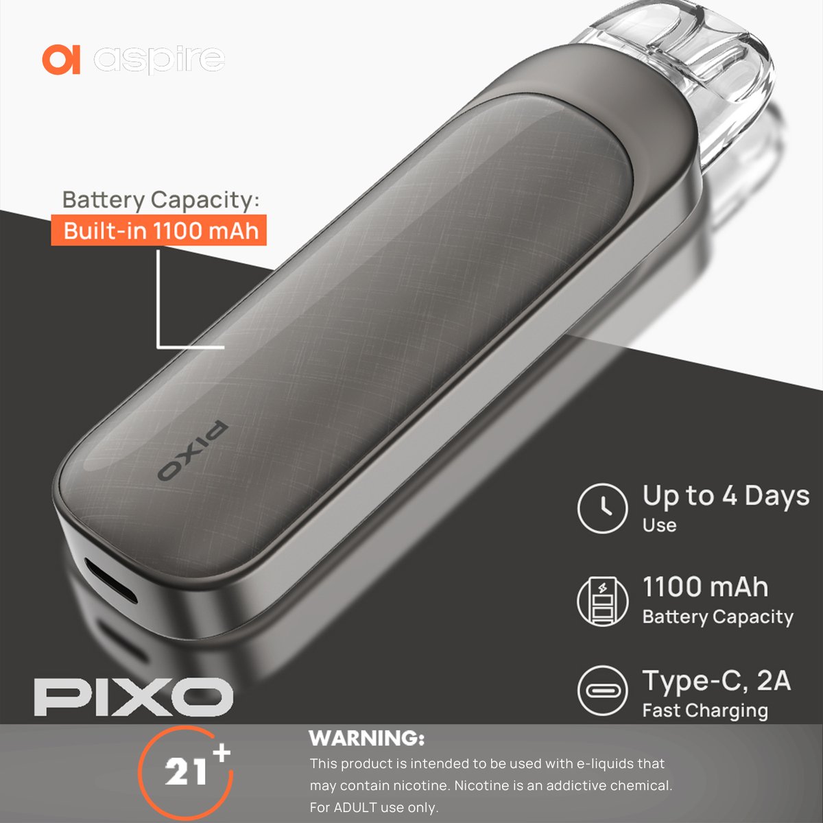 What you're missing is a long-lasting v@ape, Aspire Pixo maintains outstanding battery life and even equipped with a touchscreen. More: https://t.co/AMXIjdiP2Q #Aspirecigs #Pixo #AspirePixo #Podsystem #Touchscreen #Alwaysaspire WARNING: For 21+ ... What you're missing is a long-lasting v@ape, Aspire Pixo maintains outstanding battery life and even equipped with a touchscreen. More: https://t.co/AMXIjdiP2Q #Aspirecigs #Pixo #AspirePixo #Podsystem #Touchscreen #Alwaysaspire WARNING: For 21+ ...