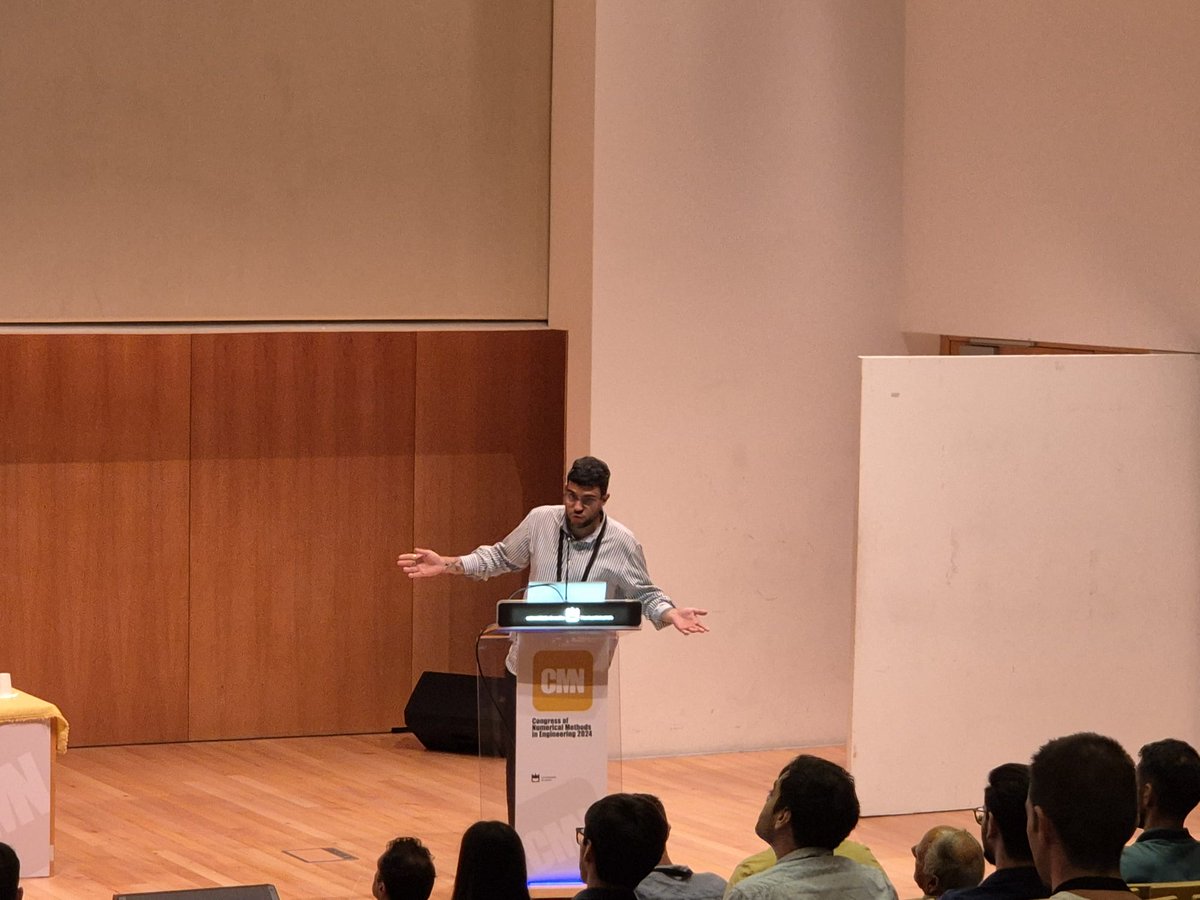 GMNI_coruna's tweet image. Arrancamos la participación en el CMN con la presentación de nuestro compañero Martín Rey @mrfurelos sobre sus avances en optimización topológica con restricciones en autovalores!
#CMN2024 #Aveiro #ComputationalMechanics