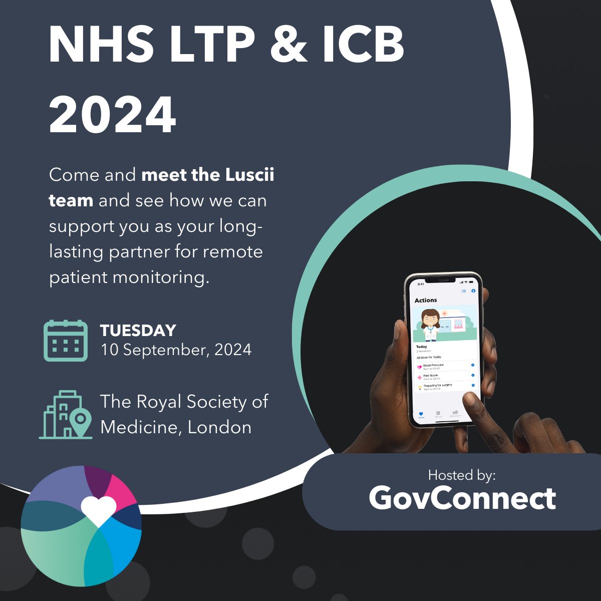Luscii (@luscii1) on Twitter photo Meet the Luscii team at the NHS LTP & ICB Conference with <a href="/Govconnect/">Govconnect</a> 👋Hear about <a href="/AiredaleNHSFT/">Airedale Hospital</a>'s roll out of COPD remote monitoring with the Luscii platform & see how we can support you to create more space for care: govconnectevents.co.uk/events/nhs-ltp…
#DiGiTALhealth #nhs #EVENT Meet the Luscii team at the NHS LTP & ICB Conference with <a href="/Govconnect/">Govconnect</a> 👋Hear about <a href="/AiredaleNHSFT/">Airedale Hospital</a>'s roll out of COPD remote monitoring with the Luscii platform & see how we can support you to create more space for care: govconnectevents.co.uk/events/nhs-ltp…
#DiGiTALhealth #nhs #EVENT