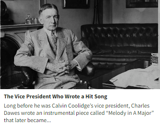 Wacky Wednesday Fun Facts...
The Vice President Who Wrote a Hit Song

mentalfloss.com/article/28528/…

Let us help find the best coverage for YOU! Give us a call to get started today! (813)708-0001 mystrongtower.com #StrongTowerIns #ChurchIns #UmbrellaIns #NonProfitIns