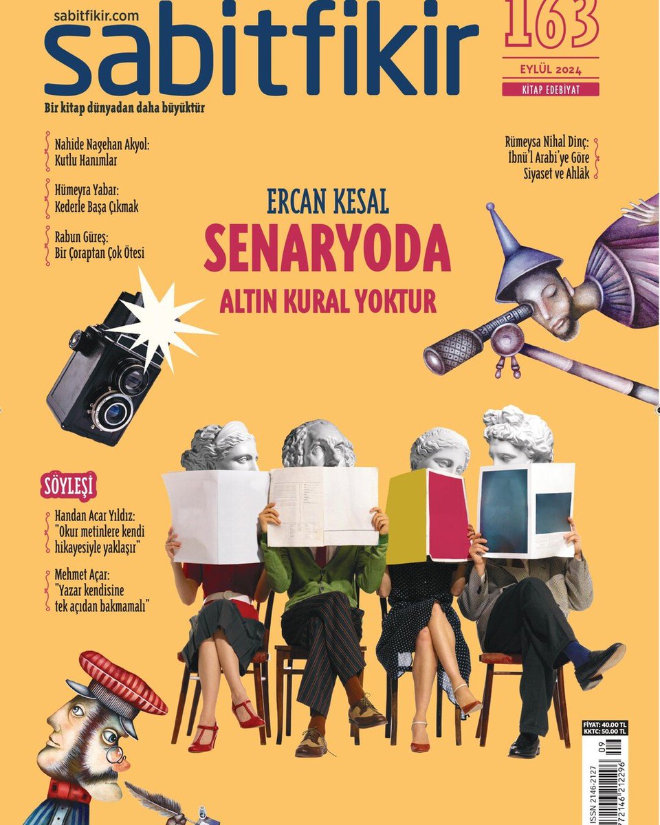 SabitFikir (@sabitfikir) on Twitter photo SENARYODA ALTIN KURAL YOKTUR
✍️ Ercan Kesal <a href="/KesalErcan/">Ercan Kesal</a>
📚 Handan Acar Yıldız:
"Okur metinlere kendi hikayesiyle yaklaşır"
📚 Mehmet Açar:
"Yazar kendisine tek açıdan bakmamalı"
✅ Nahide Nagehan Akyol:
Kutlu Hanımlar
✅️ Hümeyra Yabar:
Kederle Başa Çıkmak
📌 Raflardayız SENARYODA ALTIN KURAL YOKTUR
✍️ Ercan Kesal <a href="/KesalErcan/">Ercan Kesal</a>
📚 Handan Acar Yıldız:
"Okur metinlere kendi hikayesiyle yaklaşır"
📚 Mehmet Açar:
"Yazar kendisine tek açıdan bakmamalı"
✅ Nahide Nagehan Akyol:
Kutlu Hanımlar
✅️ Hümeyra Yabar:
Kederle Başa Çıkmak
📌 Raflardayız