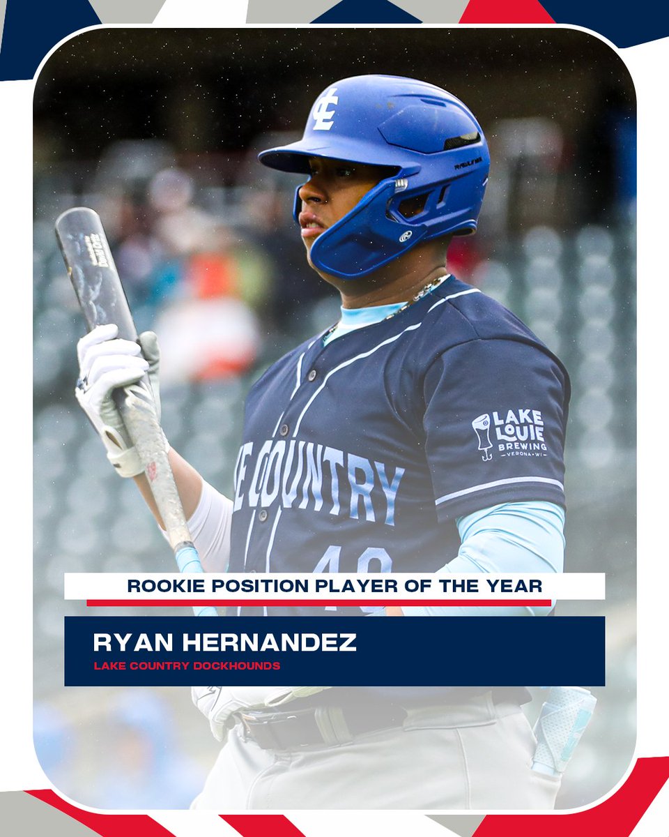 The future is bright for Ryan Hernandez 🌟

Your 2024 Rookie Position Player of the Year!

#WePlayToWin | <a href="/DockHounds/">Lake Country DockHounds</a>