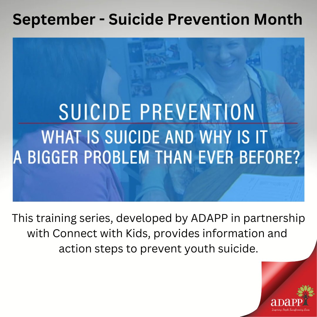 adappny's tweet photo. To view this series, visit https://t.co/C9Jn78ksAl - click on the ADAPP Suicide Prevention tab. https://t.co/7L0fVKoi7g