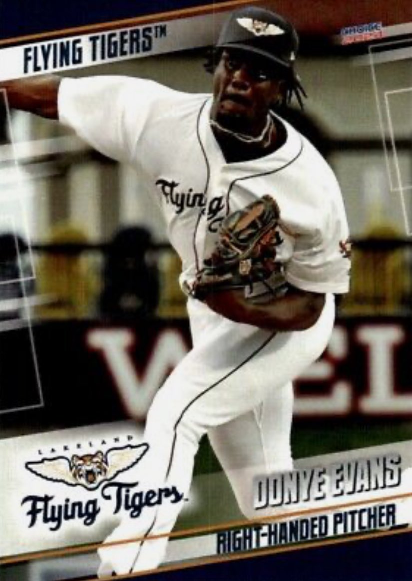 2024 <a href="/SlimJimmy244/">Donye Evans</a> card with the <a href="/LkdFlyingTigers/">Lakeland Flying Tigers</a> . 

#ProNiners