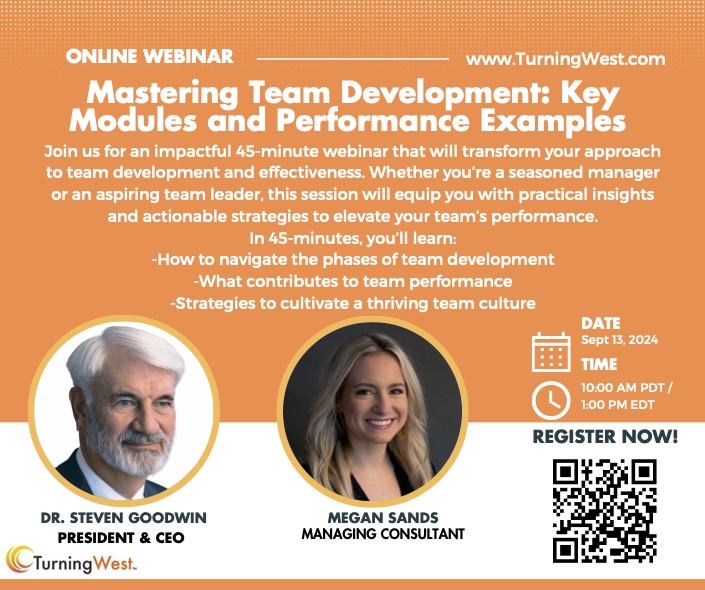 Turning_West's tweet photo. Elevate your team’s performance! Join our 45-minute webinar to discover:

Phases of team development
Key factors for team success
Strategies for thriving team culture
Perfect for managers &amp; aspiring leaders. Register now! https://t.co/yX619ICax0

#TeamDevelopment #Leadership https://t.co/IF0gOxmmQy