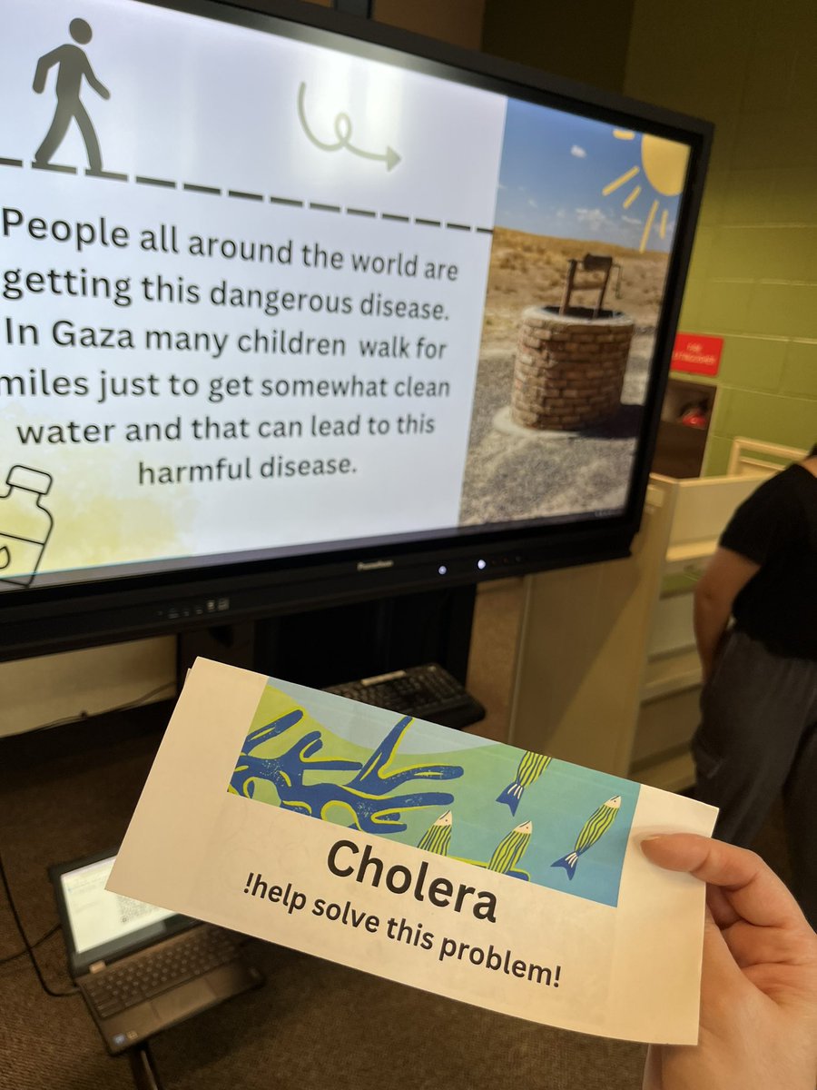 MsLaurenHaynie's tweet photo. Our @SalemMSWake 7-1 ELA classes shared their projects related to the book “A Long Walk to Water” today. Great job, @bookswithbulkin ! #SalemProud https://t.co/an6sQScL9J