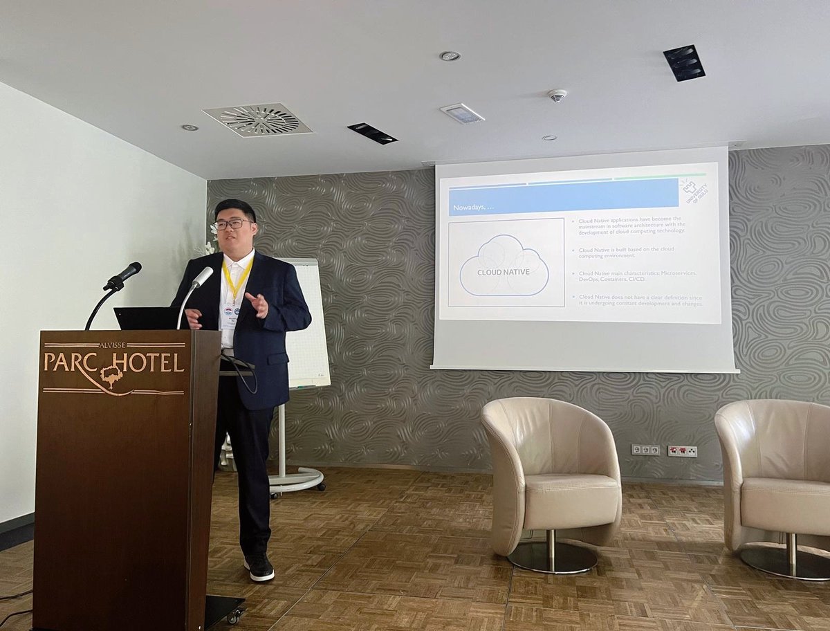 A very good chance and experience to present my doctoral research on the Doctoral Symposium at ECSA Conference 2024 in Luxembourg. <a href="/ECSACONF/">ECSA 2024</a> 
Thank you for your suggestions and feedback, benefit a lot! #ECSA2024
<a href="/vale_lenarduzzi/">Valentina Lenarduzzi</a> <a href="/davidetaibi/">Davide Taibi</a> <a href="/M3S_Cloud/">M3S Cloud Research Group - Cloud and Edge Research</a> <a href="/m3sOulu/">M3S Oulu</a> <a href="/UniOulu/">University of Oulu</a>