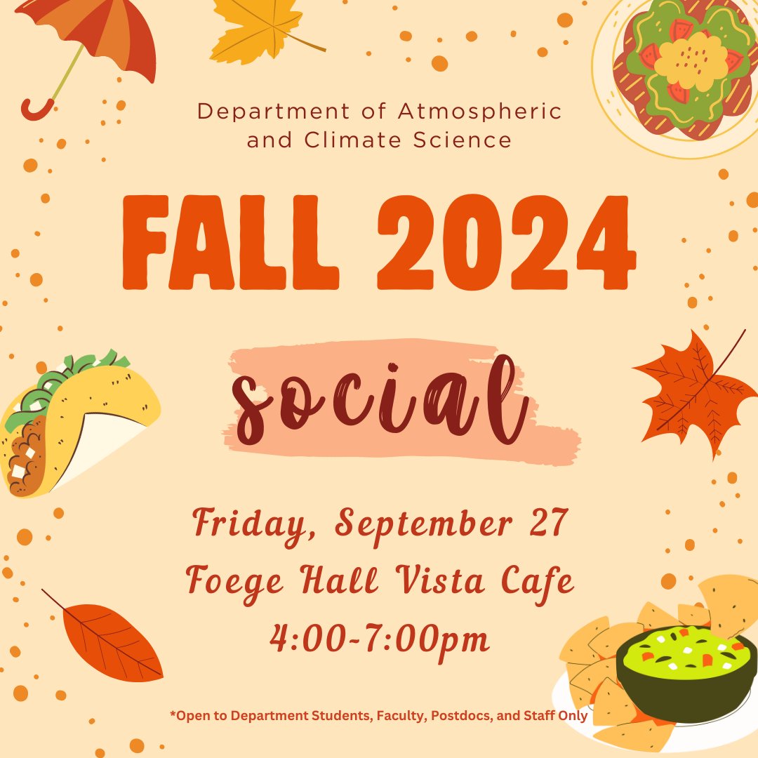 Hello UW ATMS Community! Please RSVP by Sept 20 for the Fall 2024 Social (Sept 27). We will present the annual teaching award and student service awards at this event. 
forms.gle/PvreCHFU8or8p3…