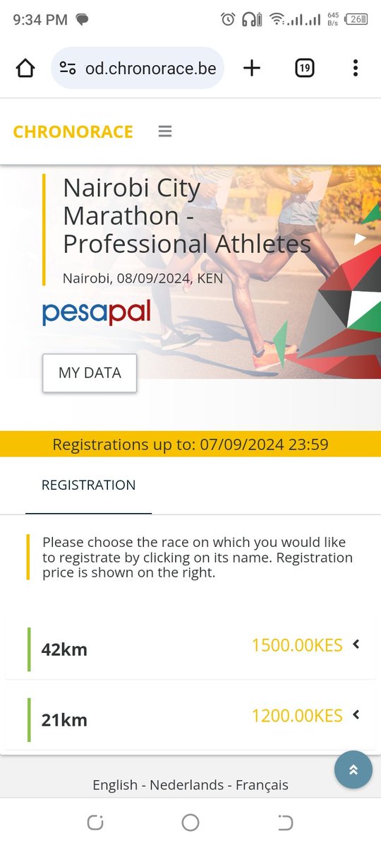 KevinKevoh254's tweet photo. @NBOcitymarathon 10 km option is unavailable. Please advise. https://t.co/6gLgQlDltq