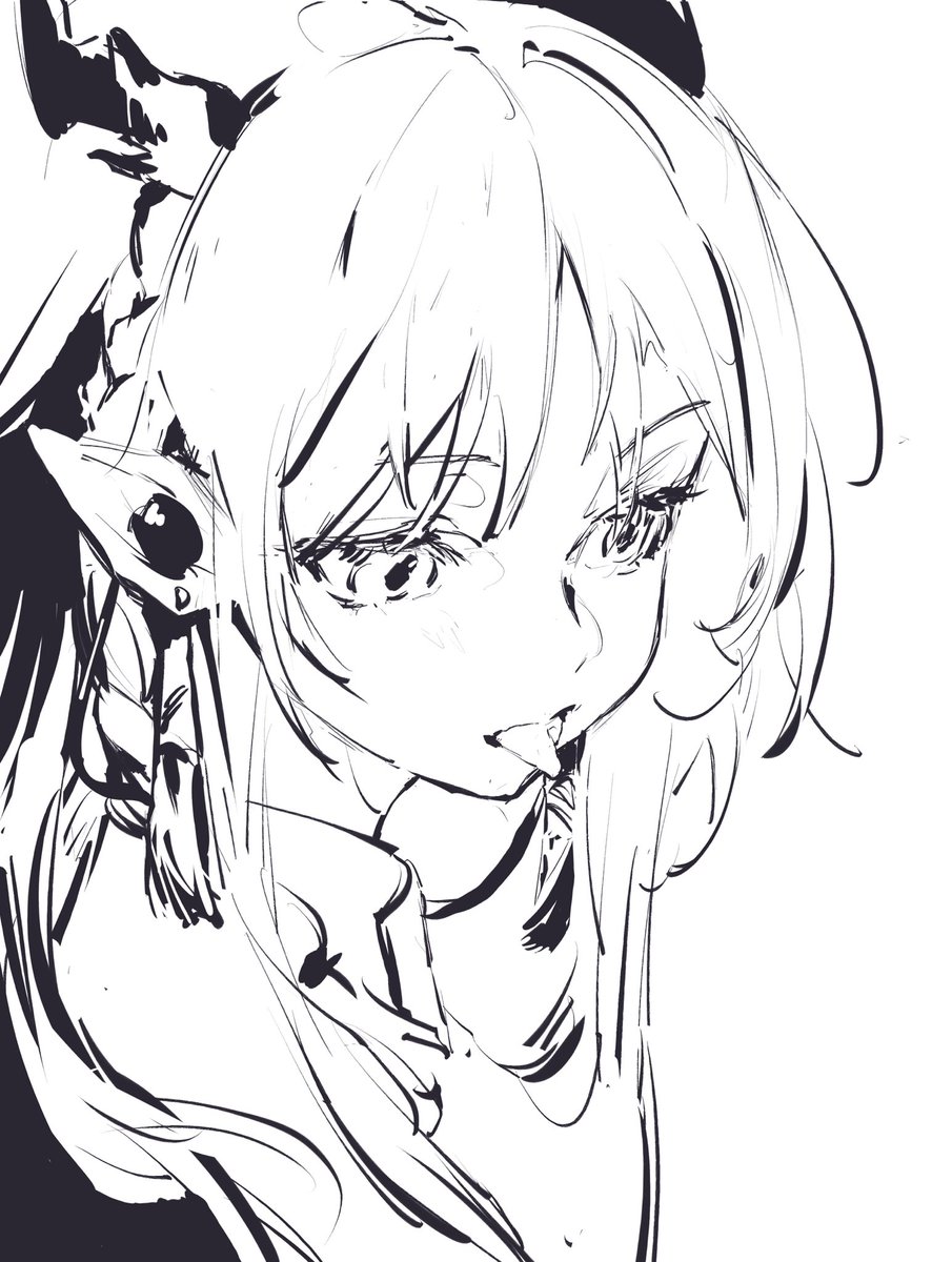 Sketch commissions ヽ(ﾟ〇ﾟ)ﾉ
Thank you to everyone that ordered! All the characters were really interesting and drawing in just black is quite refreshing ♡✧( ु•⌄• )