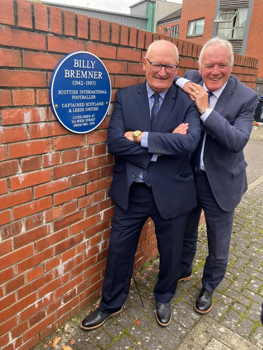 scottishfsa's tweet image. The official unveiling of the Billy Bremner plaque on Weir Street, Raploch!

A massive thank you to Eddie Gray, Jimmy Bone and everyone who came along!

More to come from the project, find out more here - scottishfsa.org/bremner/