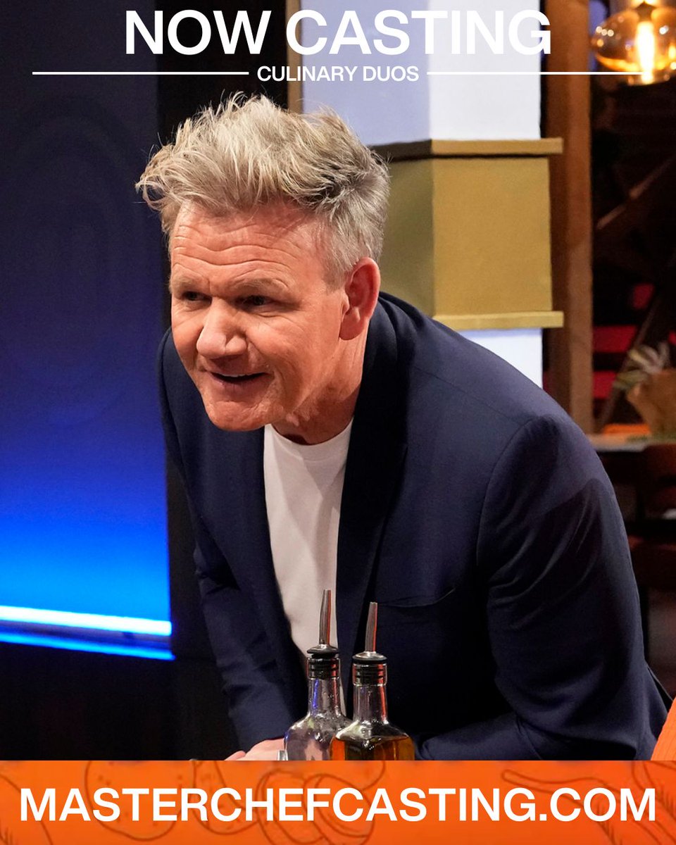 Gordon Ramsay wants YOU to watch the latest casting video and find out how you and your cooking partner can become the next MasterChef duo. Visit MasterChefCasting.com to apply now!