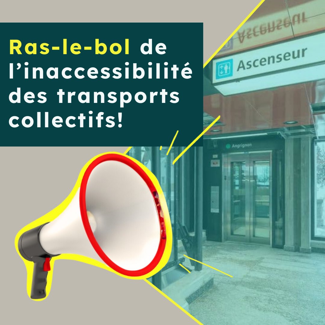 RAS-LE-BOL DE L'INACCESSIBILITÉ DES TRANSPORTS La mobilité est un droit, réclamons des transports collectifs accessibles à tous·tes.
Tous ensemble dans la rue le #27septembre pour la #SuiteduMonde 👉 bit.ly/45TNlVL