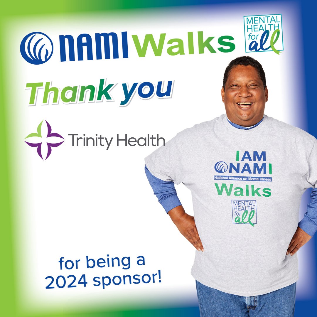NAMI Michigan (@namiofmi) on Twitter photo NAMIWalks Ann Arbor is THIS WEEKEND, Sept. 8th at U of M! Register today at namiwalks.org/annarbor! Thank you to our sponsor <a href="/TrinityHealthMI/">Trinity Health MI</a> for supporting Mental Health for All! #NAMIWalksA2 #NAMIMichigan #Together4MH #TrinityHealth NAMIWalks Ann Arbor is THIS WEEKEND, Sept. 8th at U of M! Register today at namiwalks.org/annarbor! Thank you to our sponsor <a href="/TrinityHealthMI/">Trinity Health MI</a> for supporting Mental Health for All! #NAMIWalksA2 #NAMIMichigan #Together4MH #TrinityHealth