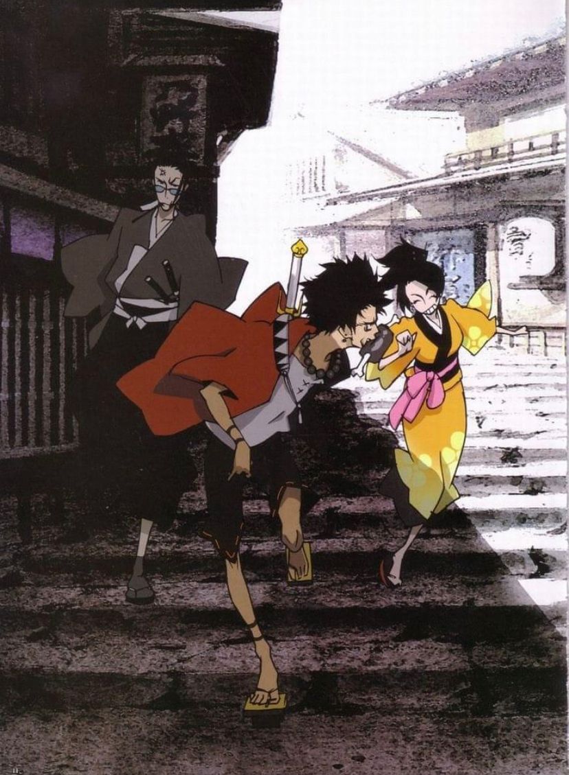 retro_anime's tweet image. Samurai Champloo (2004)