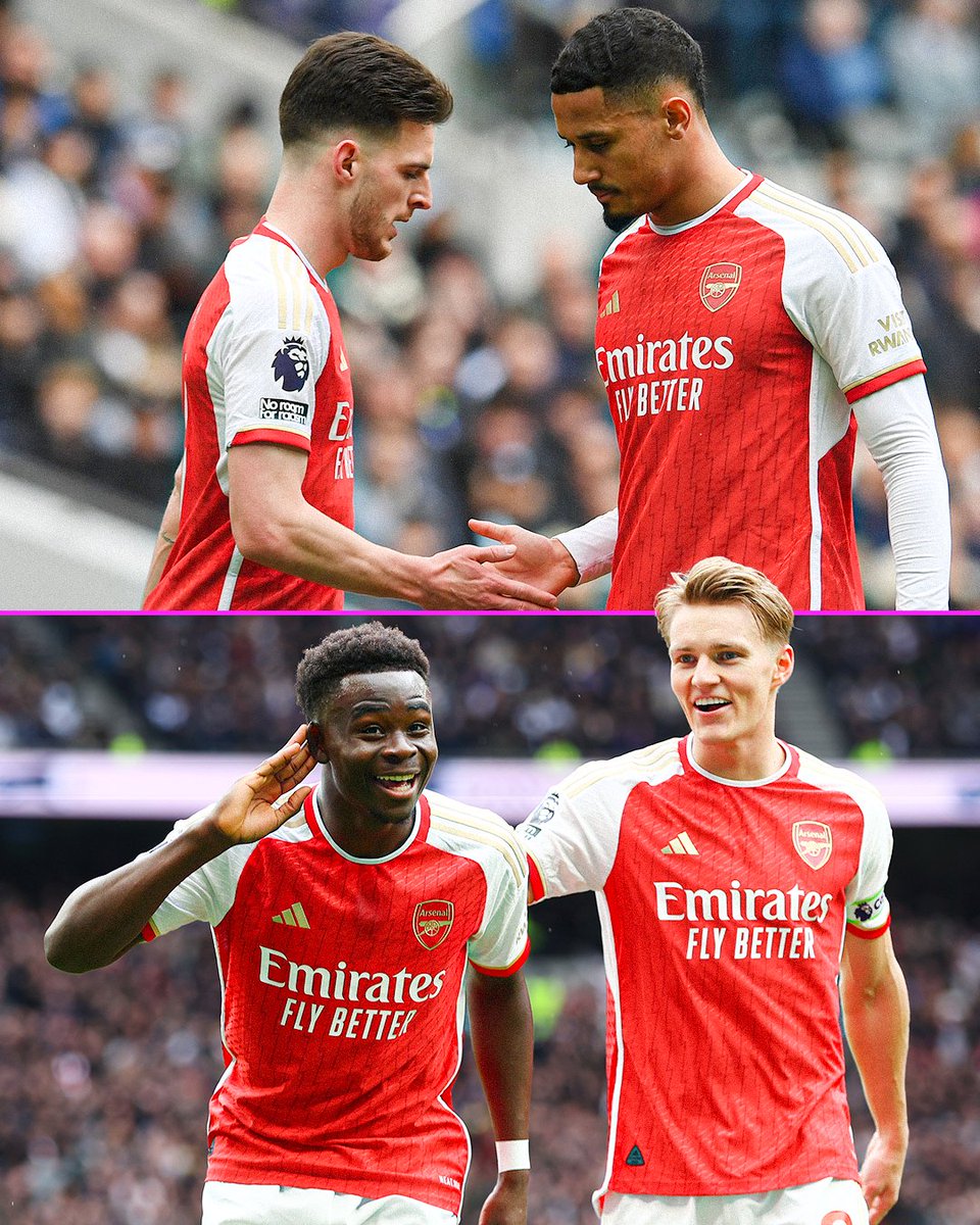 footballontnt's tweet photo. ■ Bukayo Saka
■ William Saliba
■ Martin Odegaard
■ Declan Rice

Only Real Madrid (7) have more players nominated for the Ballon d'Or than Arsenal. https://t.co/LbSlPKYSqZ