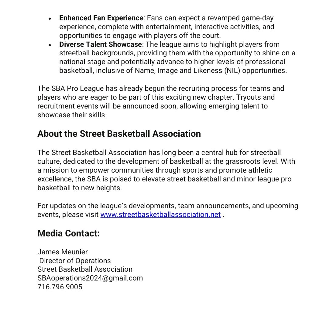 The Street Basketball Association Returns in 2025