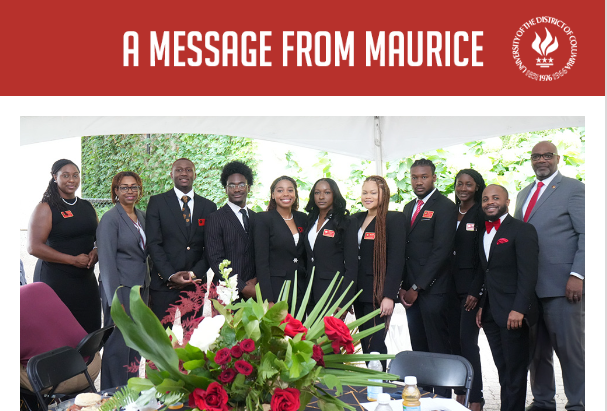 Welcome back, Firebirds! 🔥 New year, same incredible UDC. Hope you had an amazing summer! Ready to take on the new school year? So many exciting things ahead! Check out my latest Message From Maurice. 📲 Link in bio. #UDC #BackToSchool
bit.ly/3AL6rly