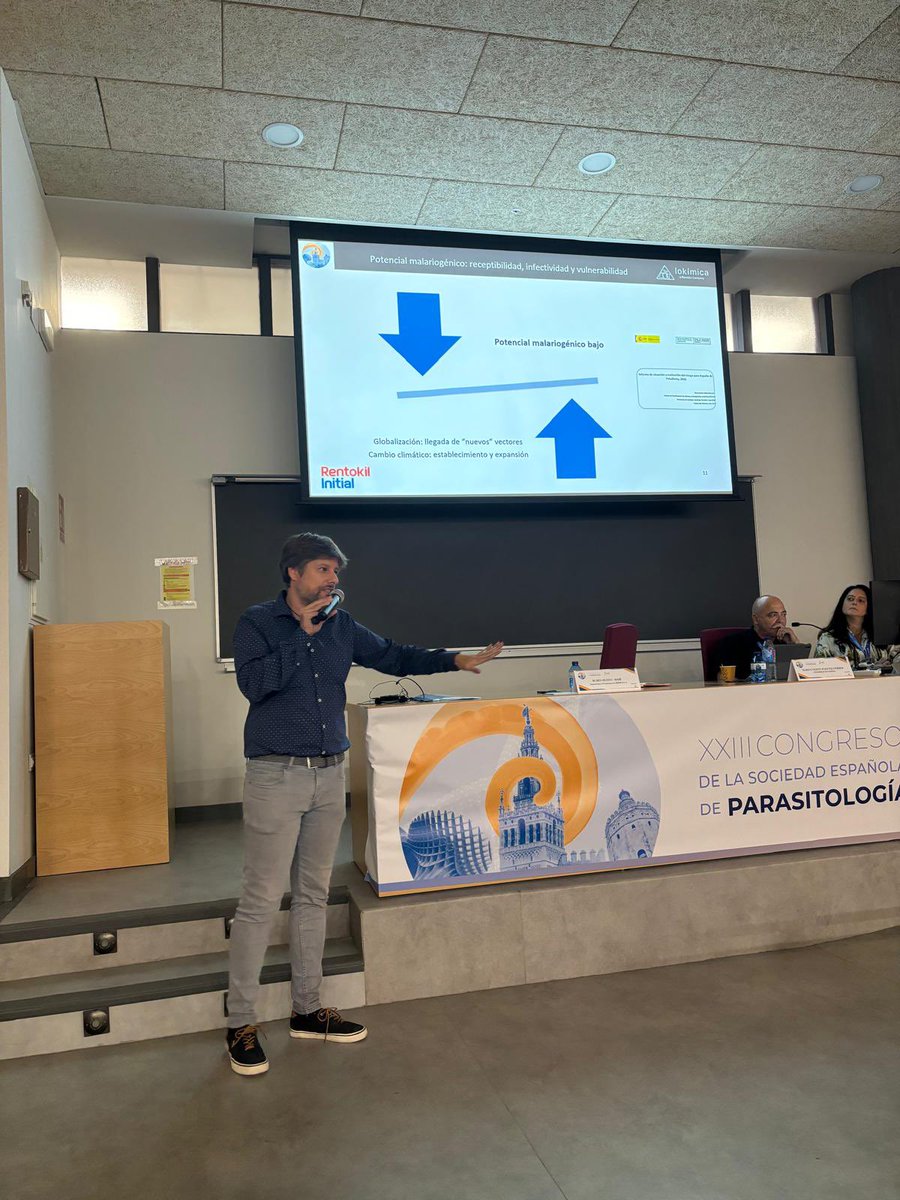 🦟 Today at the Universidad de Sevilla exposing the risk of #malaria resurgence in #Spain, and our #vector surveillance and control strategies to minimize those risks 🦠
#VectorControl #Parasitology #Mosquitoes #Anopheles
<a href="/lokimica/">LOKIMICA</a> <a href="/Rentokil_es/">Rentokil Initial ES</a> <a href="/Socepa2024/">SOCEPA 2024</a> <a href="/SO_CE_PA/">SOCEPA</a>