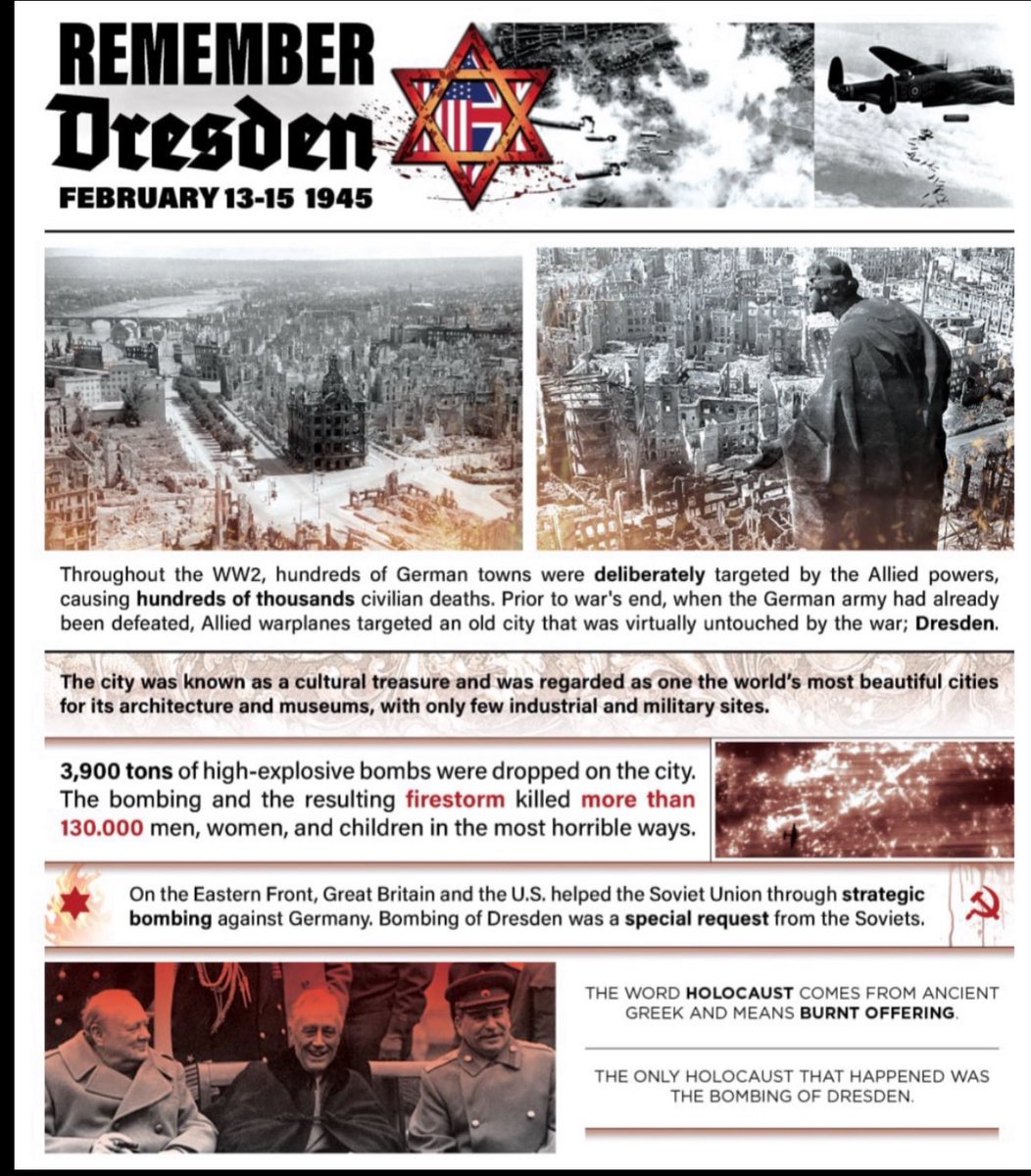 IanMalcolm84's tweet photo. Why is the world completely ignorant to the deliberate genocide of German CIVILIANS at the end of WW2?
Why is this part of history completely removed from textbooks & Hollywood films? https://t.co/RuQquLSYe4