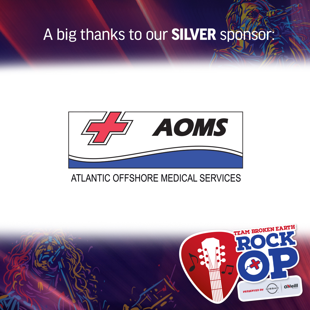 We're sending a huge thank you to Rock Op Silver sponsor Atlantic Offshore Medical Services. Your compassion and generosity is so impressive, and we are humbled by your ongoing support through the years!