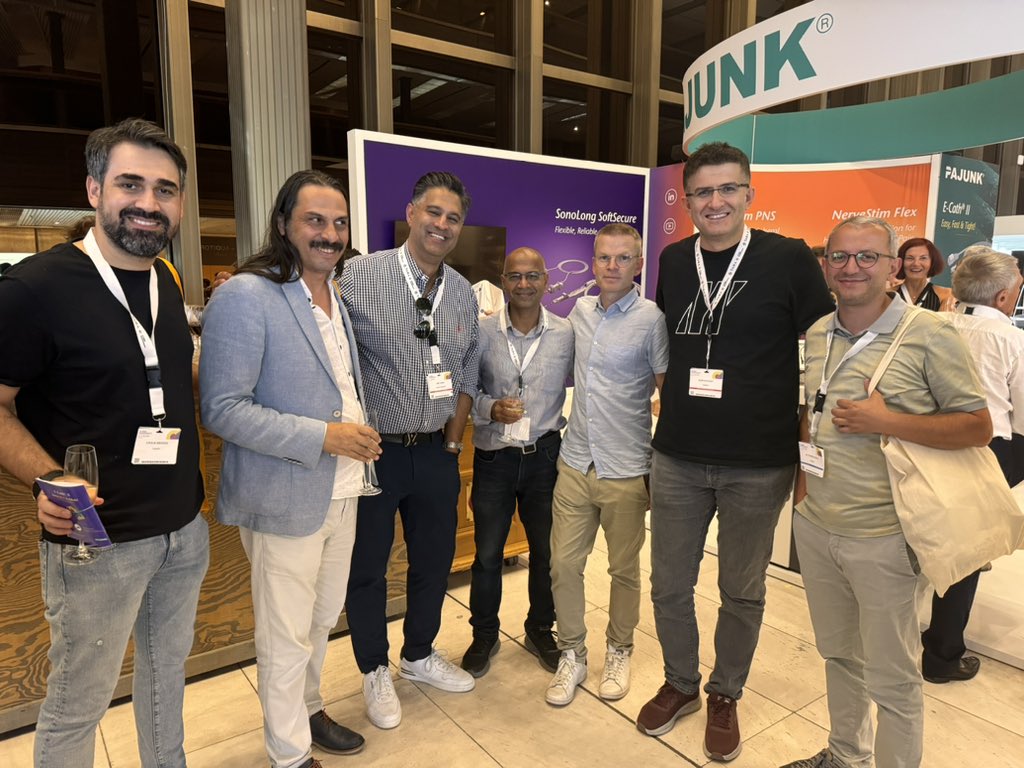 Burhan DOST, MD (@unestezist) on Twitter photo Too excited to be part of #ESRA2024 and meet the incredible Dr. Amit Pawa, a true pioneer in regional anesthesia!
Looking forward to learning and collaborating with some of the best minds in the field! #RegionalAnesthesia
<a href="/amit_pawa/">Dr Amit Pawa💉🎙️</a> <a href="/ESRA_Society/">ESRA | European Society of Regional Anaesthesia</a> <a href="/SerkanTulgarMD/">Tulgar S</a> Too excited to be part of #ESRA2024 and meet the incredible Dr. Amit Pawa, a true pioneer in regional anesthesia!
Looking forward to learning and collaborating with some of the best minds in the field! #RegionalAnesthesia
<a href="/amit_pawa/">Dr Amit Pawa💉🎙️</a> <a href="/ESRA_Society/">ESRA | European Society of Regional Anaesthesia</a> <a href="/SerkanTulgarMD/">Tulgar S</a>