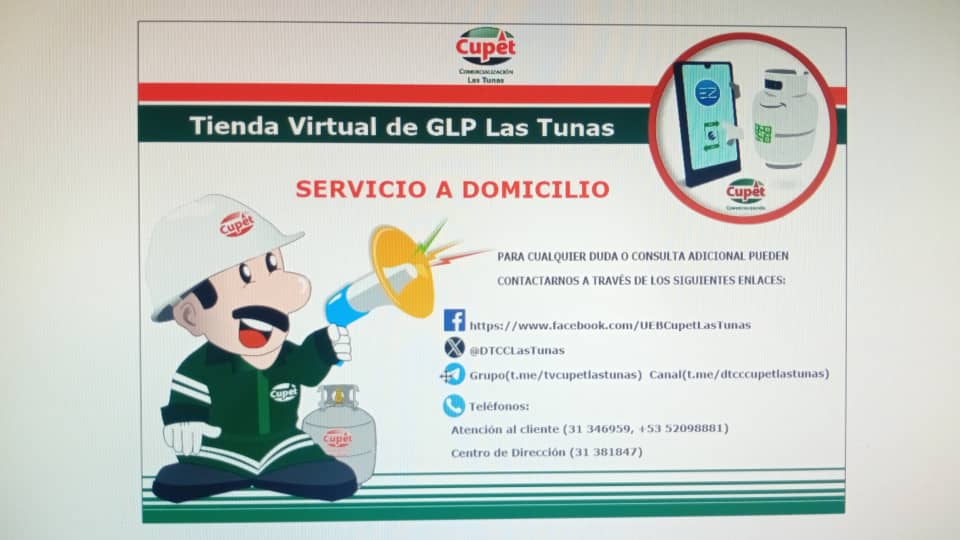 Cubapetroleo1's tweet photo. 📺 Especialistas de la @DTCCLasTunas comparecen en TV para abordar la implementación del servicio a domicilio del Gas Licuado para los clientes asociados a la Tienda Virtual.

#PetrolerosPorCuba 
#LasTunas
#Cuba https://t.co/fAJPiPv2Qu