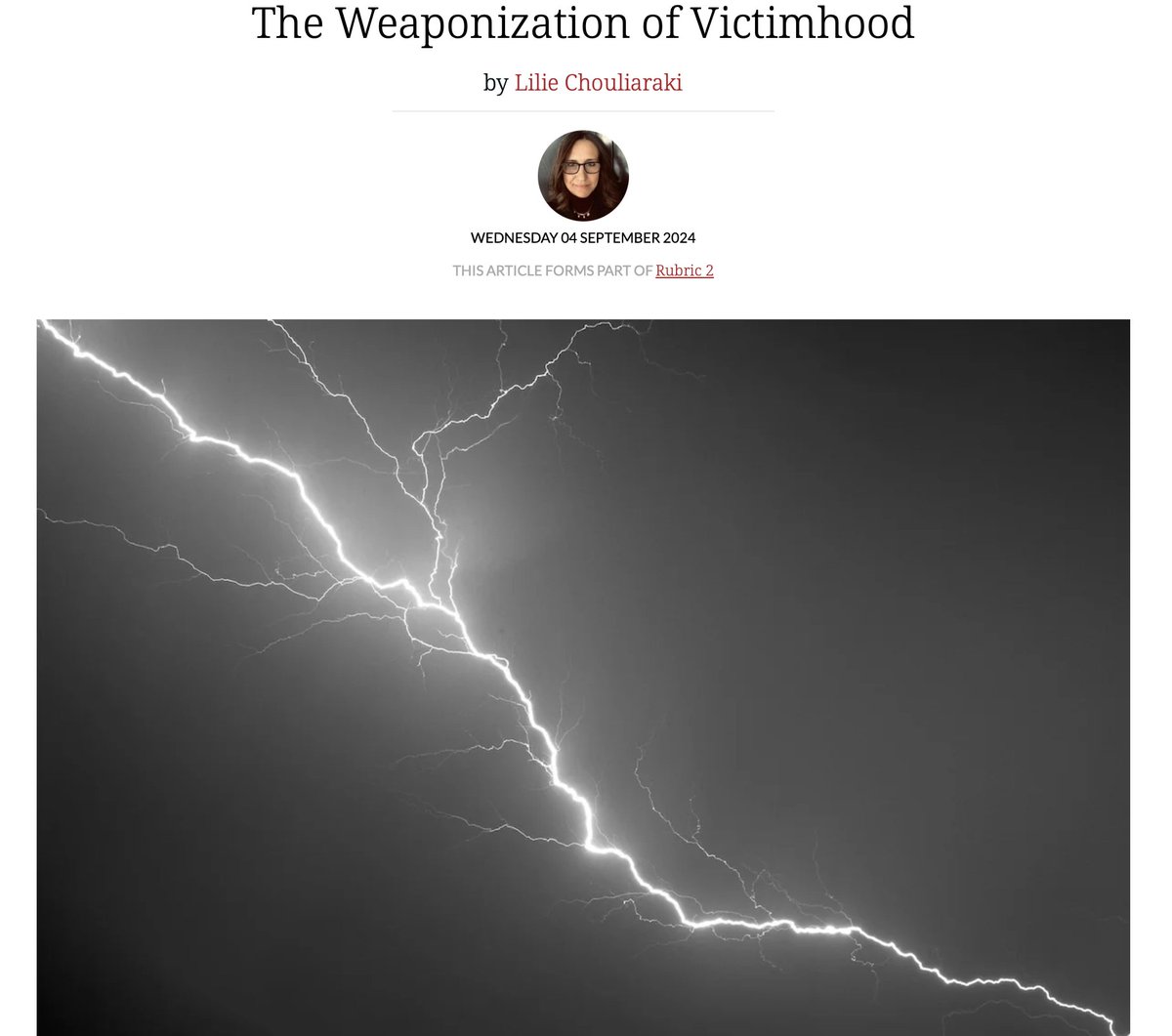 Economic Democracy Initiative (@edi_tweets) on Twitter photo In our latest symposium interview <a href="/chouliaraki_l/">Lilie Chouliaraki</a>
of <a href="/MediaLSE/">LSE Media & Communications</a> discusses the way neoliberalism has enabled the reversal of victimhood with <a href="/AAzmanova/">Albena Azmanova</a>, stressing the danger of confusing victimhood with structural vulnerability
🔗postneoliberalism.org/articles/the-w… In our latest symposium interview <a href="/chouliaraki_l/">Lilie Chouliaraki</a>
of <a href="/MediaLSE/">LSE Media & Communications</a> discusses the way neoliberalism has enabled the reversal of victimhood with <a href="/AAzmanova/">Albena Azmanova</a>, stressing the danger of confusing victimhood with structural vulnerability
🔗postneoliberalism.org/articles/the-w…