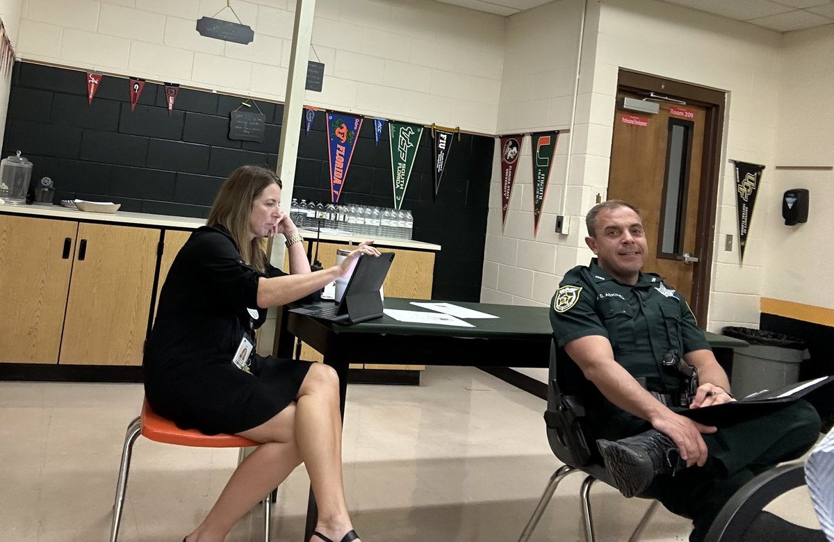LHSPantherAth's tweet photo. Panther Nation: Today Principal Jason Koon launched the 2024 School Advisory Council at Lecanto High School. Thank you Abby Runk for serving as SAC chair &amp; Joe Faherty CCSB for your participation &amp; leadership. Achieving greatness, every Panther, every day. It is the Panther Way! https://t.co/7d5YDZCTxr